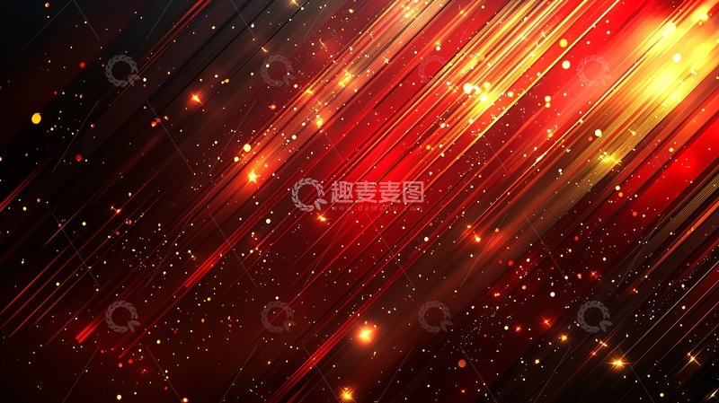 高清大图下载【趣麦麦图】红色斜线光效背景
