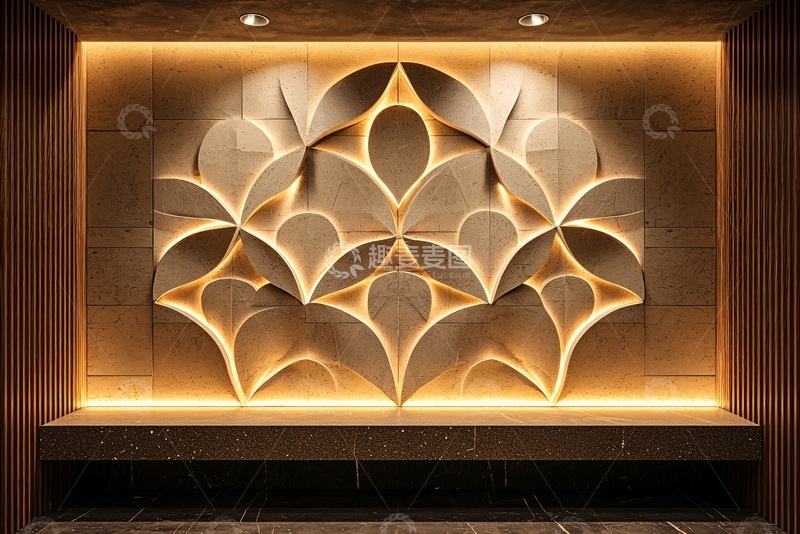 高清大图下载【趣麦麦图】奢华酒店背景墙