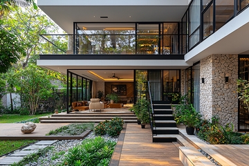 现代简约别墅庭院设计