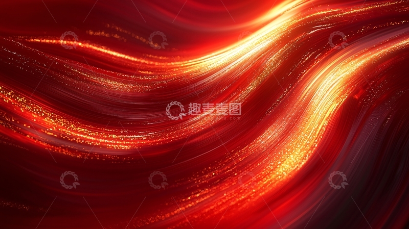 高清大图下载【趣麦麦图】流动的红色光线