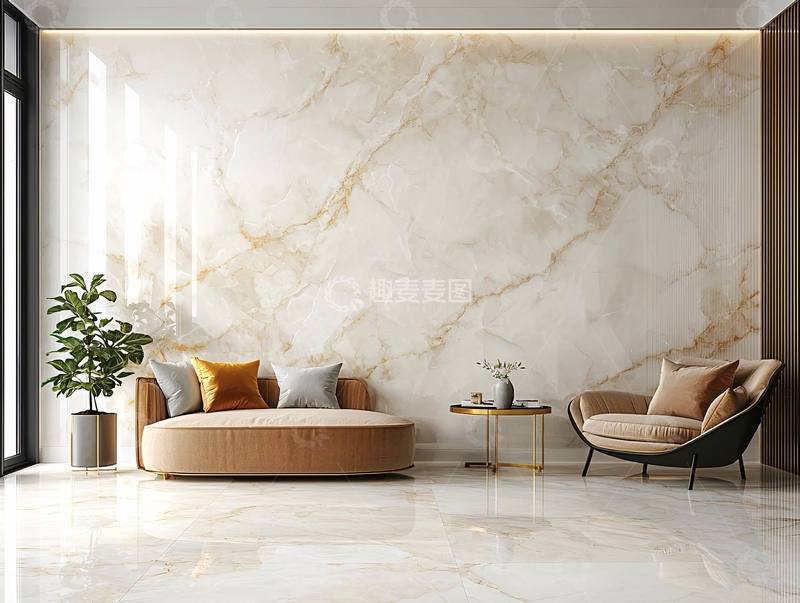 高清大图下载【趣麦麦图】现代简约轻奢客厅背景墙