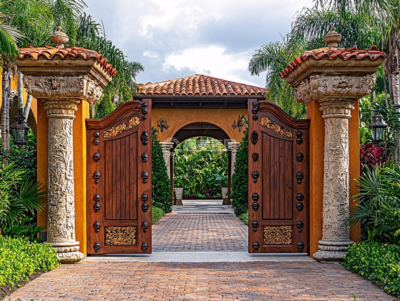 高清大图下载【趣麦麦图】豪宅大门