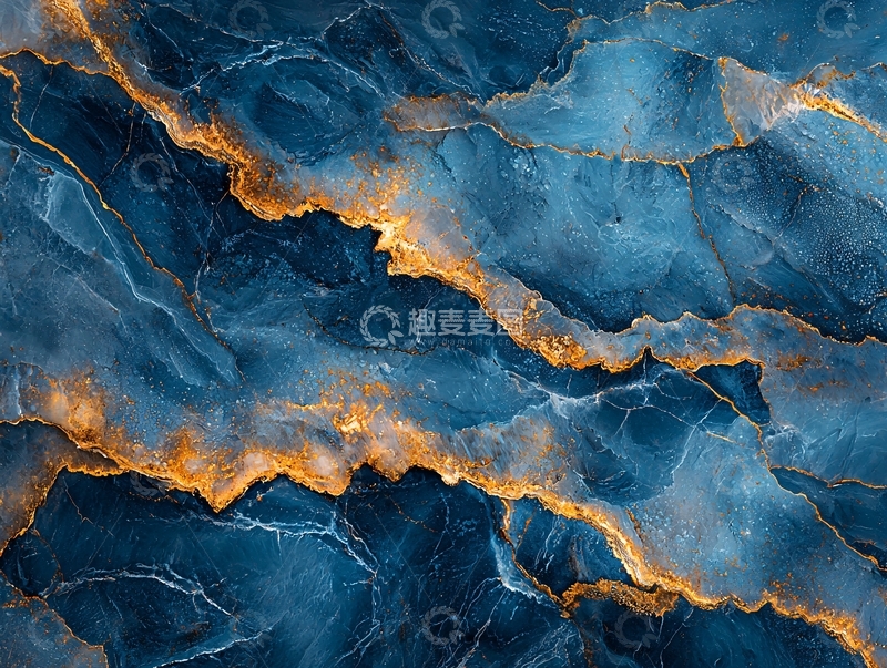 高清大图下载【趣麦麦图】蓝色大理石纹理
