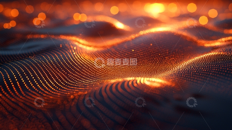 高清大图下载【趣麦麦图】流动的金属质感火焰背景