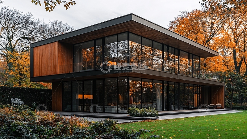 高清大图下载【趣麦麦图】现代简约别墅42