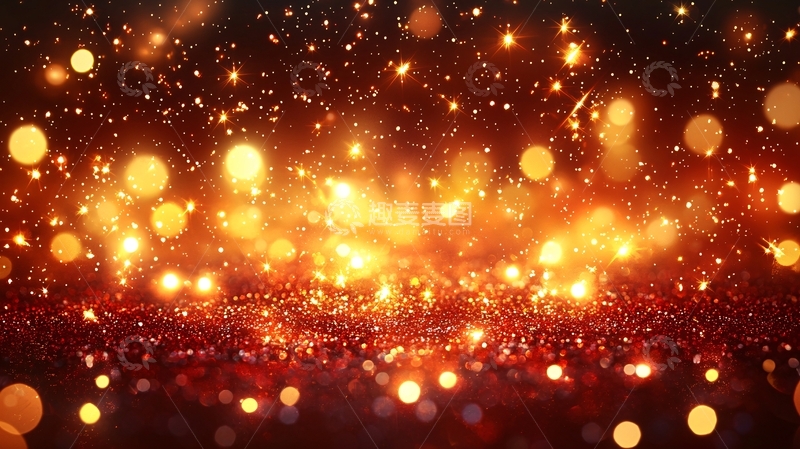 高清大图下载【趣麦麦图】暗红闪耀光点背景