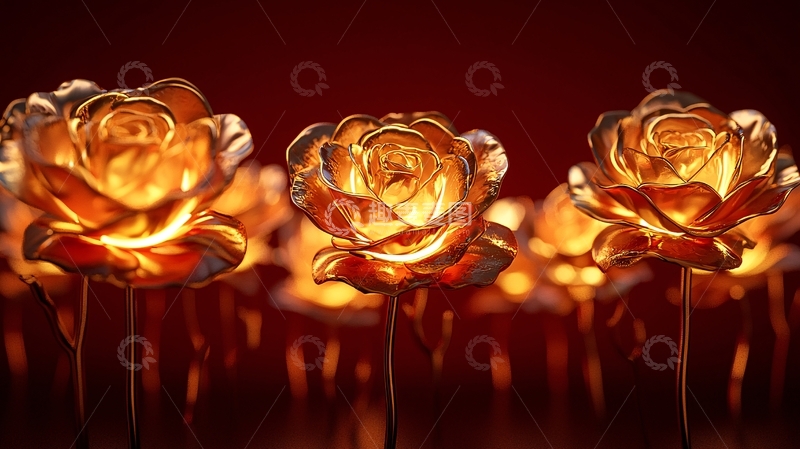 高清大图下载【趣麦麦图】金色玫瑰