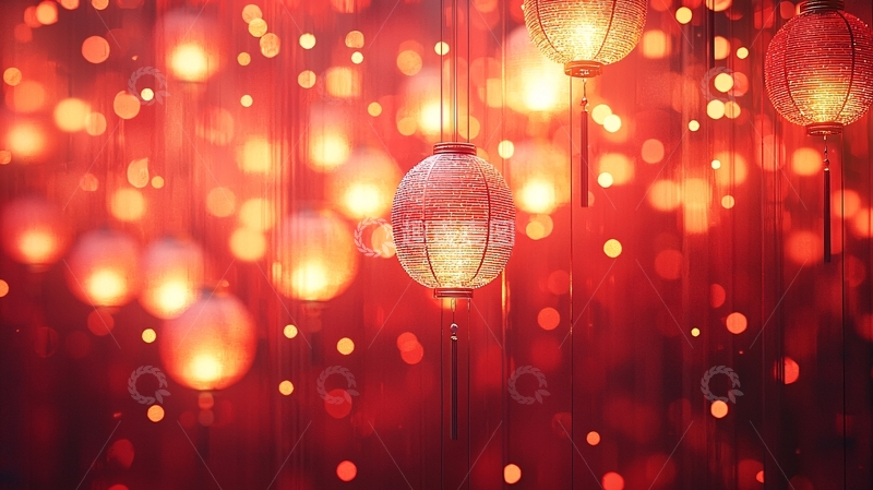 高清大图下载【趣麦麦图】红灯笼背景