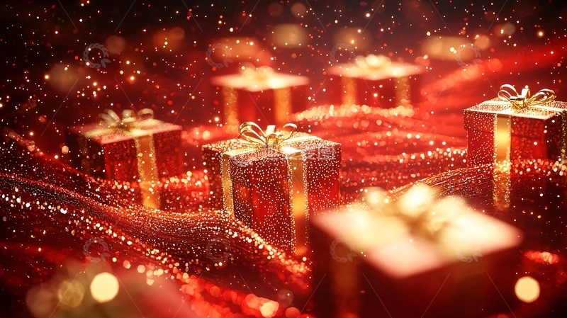 高清大图下载【趣麦麦图】红色礼盒