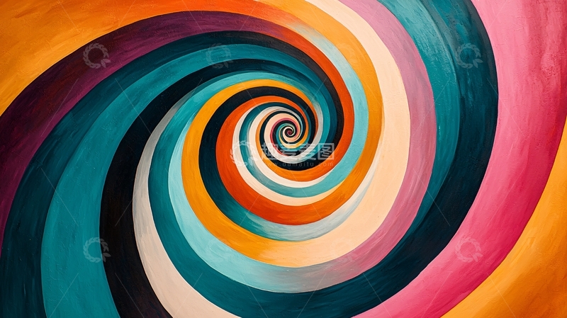 高清大图下载【趣麦麦图】彩色螺旋