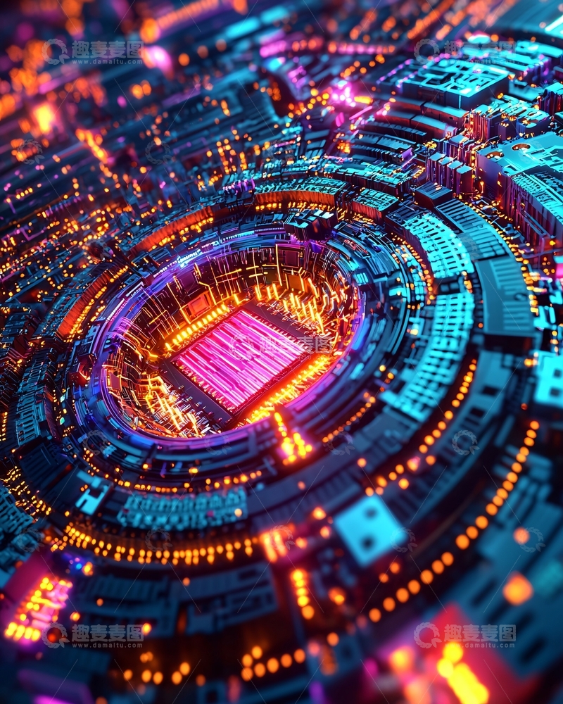 高清大图下载【趣麦麦图】抽象电路板