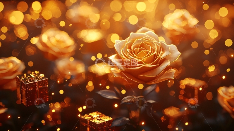 高清大图下载【趣麦麦图】金色玫瑰