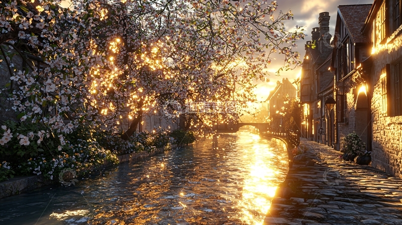 高清大图下载【趣麦麦图】夕阳西下