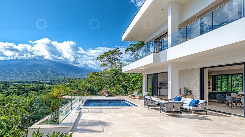 高清大图下载【趣麦麦图】现代简约山景别墅2