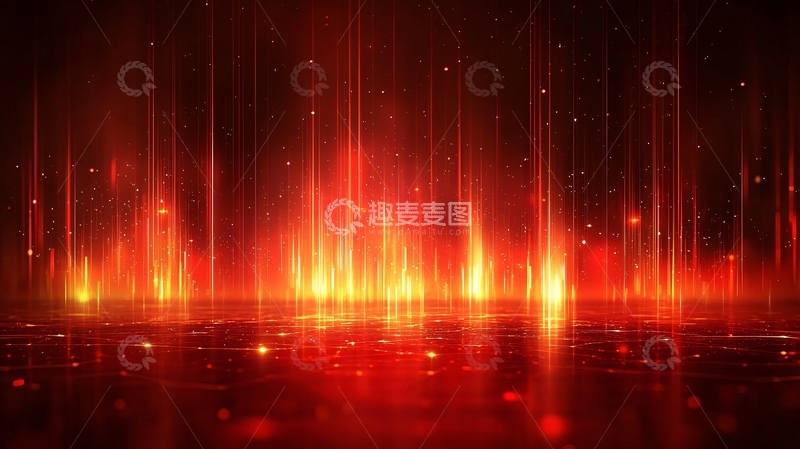 高清大图下载【趣麦麦图】抽象红色火焰背景