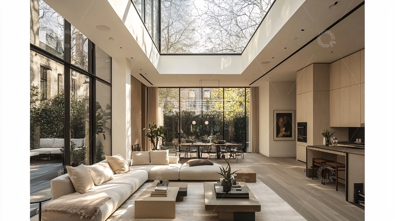 高清大图下载【趣麦麦图】现代简约风格客厅67