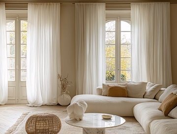 轻奢风客厅窗帘搭配