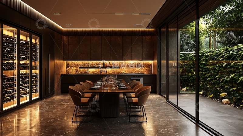 高清大图下载【趣麦麦图】酒窖餐厅设计