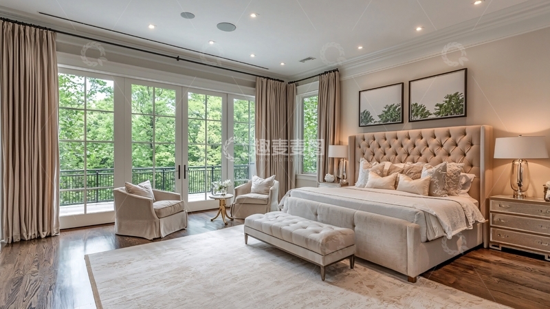 高清大图下载【趣麦麦图】现代简约卧室设计111