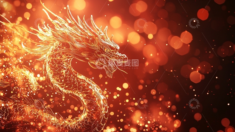 高清大图下载【趣麦麦图】火焰龙