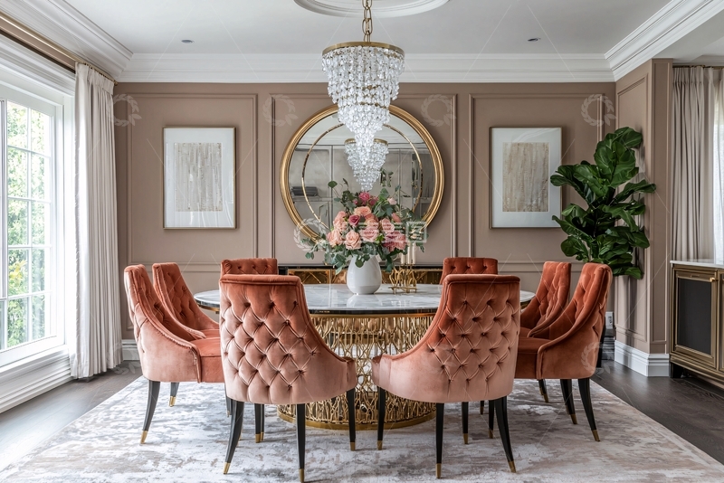 高清大图下载【趣麦麦图】轻奢欧式餐厅设计