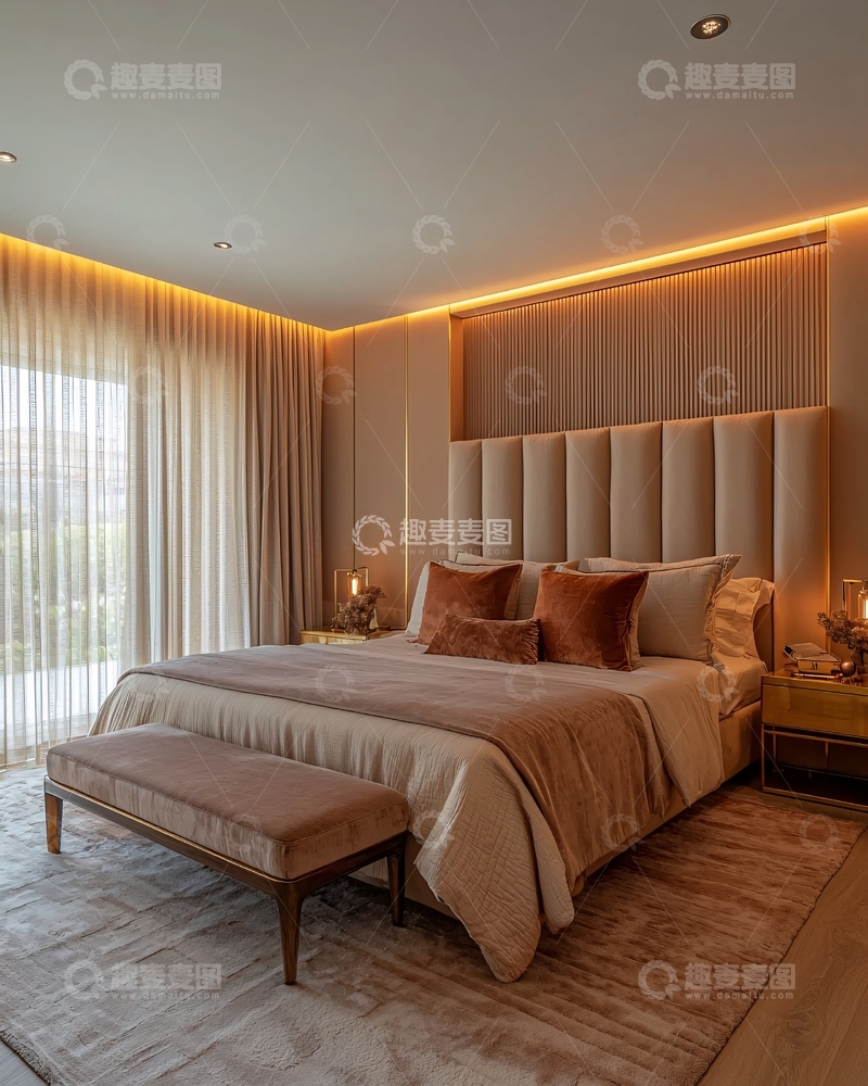 高清大图下载【趣麦麦图】高级轻奢卧室设计