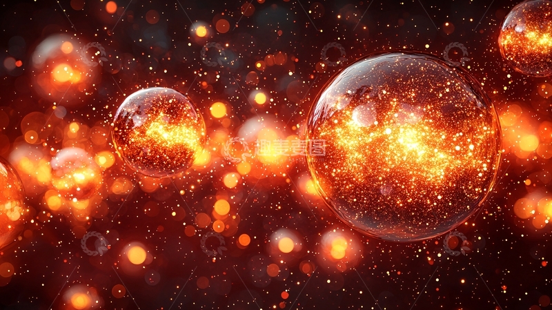 高清大图下载【趣麦麦图】燃烧的星球