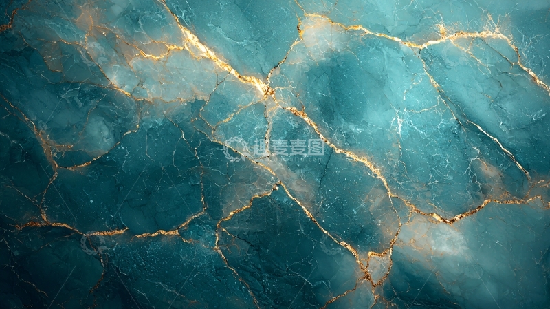 高清大图下载【趣麦麦图】蓝绿色大理石纹理