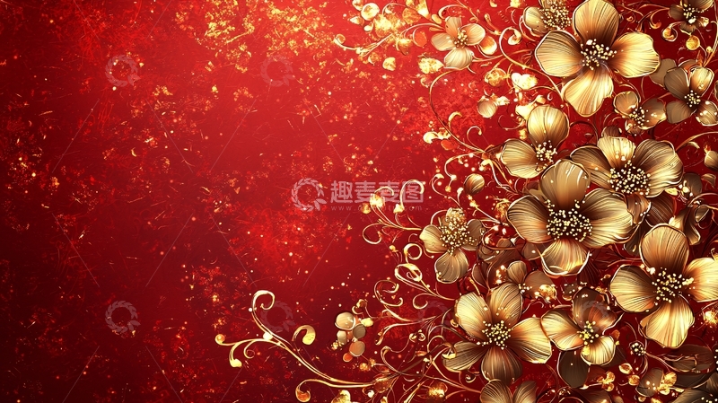 高清大图下载【趣麦麦图】金色花朵