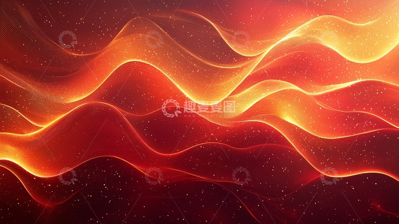 高清大图下载【趣麦麦图】抽象火焰波浪