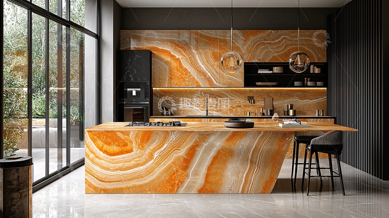 高清大图下载【趣麦麦图】现代轻奢厨房装修