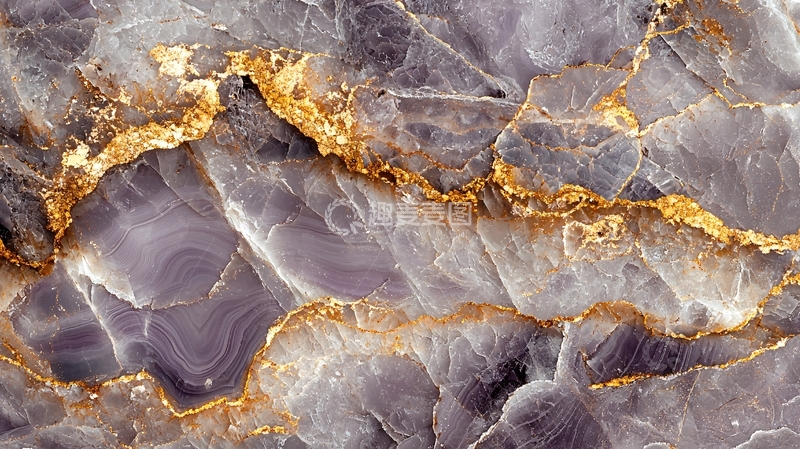 高清大图下载【趣麦麦图】灰色大理石金箔纹理