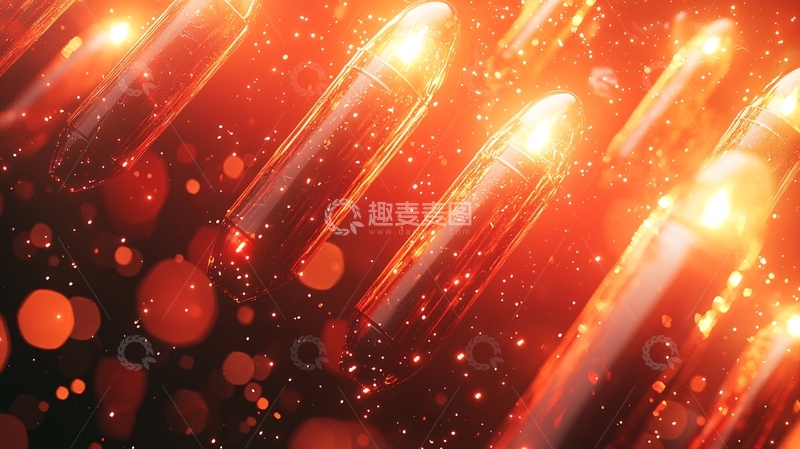 高清大图下载【趣麦麦图】橙色灯光背景