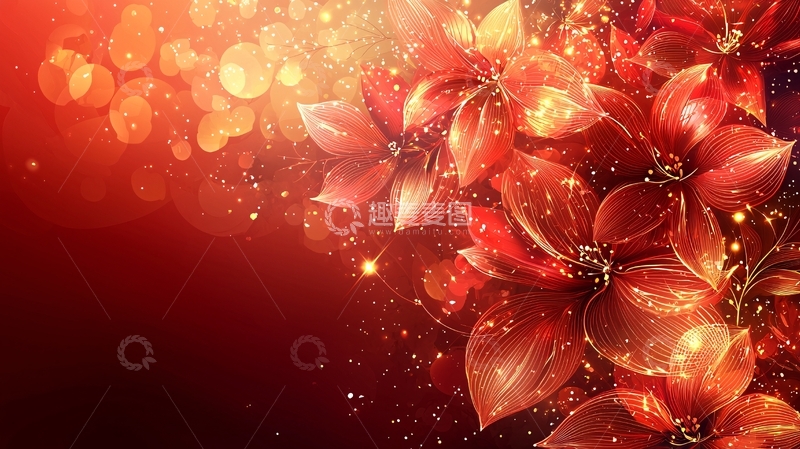 高清大图下载【趣麦麦图】红色花朵