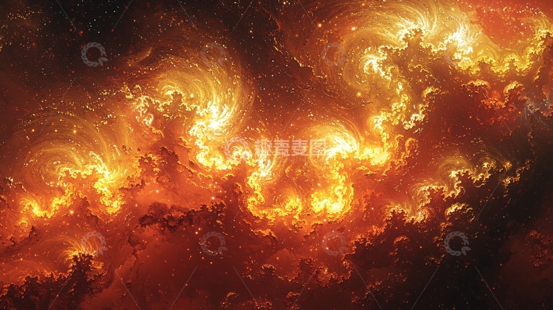 高清大图下载【趣麦麦图】火焰云朵