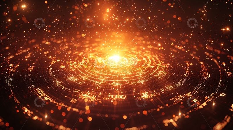 高清大图下载【趣麦麦图】金色能量环