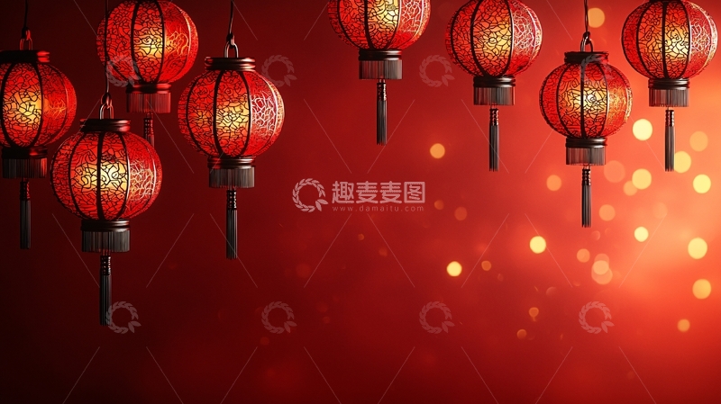 高清大图下载【趣麦麦图】红色灯笼