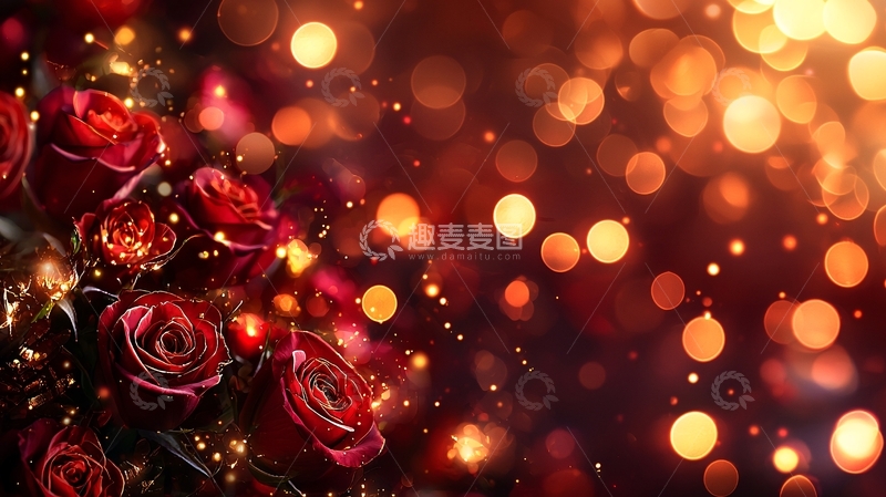 高清大图下载【趣麦麦图】红玫瑰花束