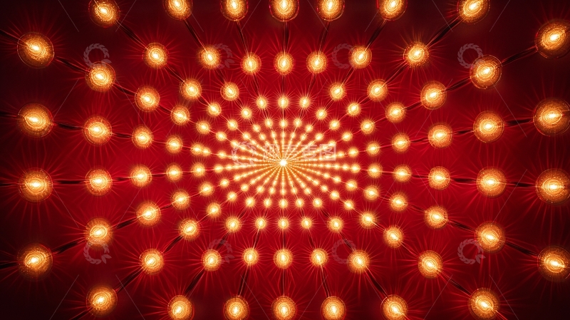 高清大图下载【趣麦麦图】红光螺旋光点背景
