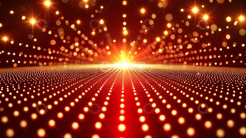 高清大图下载【趣麦麦图】红色光点背景