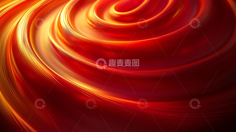 高清大图下载【趣麦麦图】红色漩涡抽象背景
