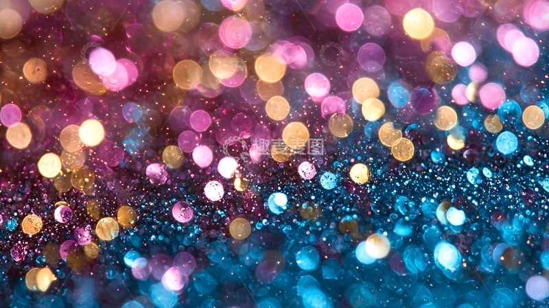 高清大图下载【趣麦麦图】梦幻多彩闪光背景