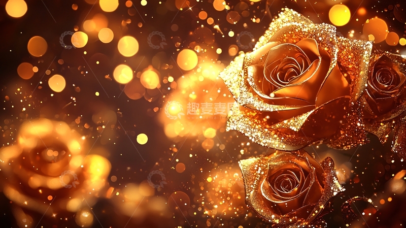 高清大图下载【趣麦麦图】金色玫瑰