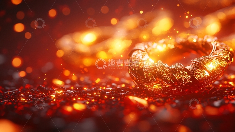 高清大图下载【趣麦麦图】火焰中的金色首饰