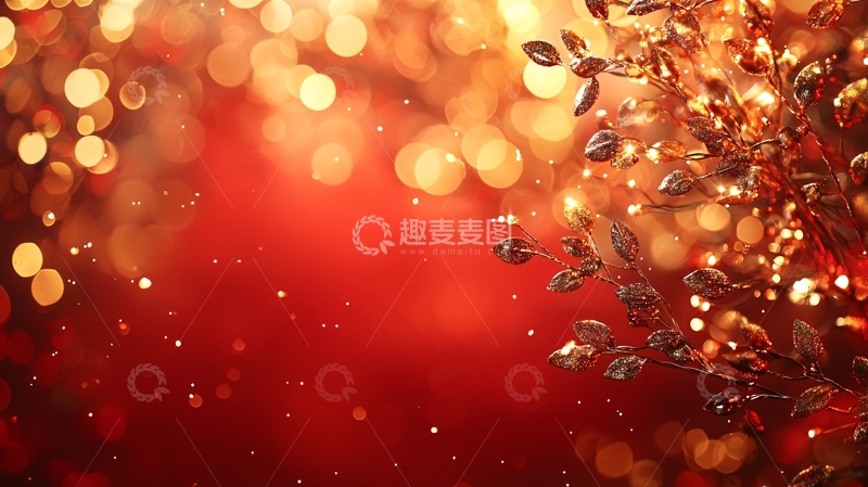 高清大图下载【趣麦麦图】红色背景