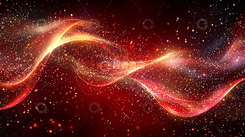 高清大图下载【趣麦麦图】红色能量波纹