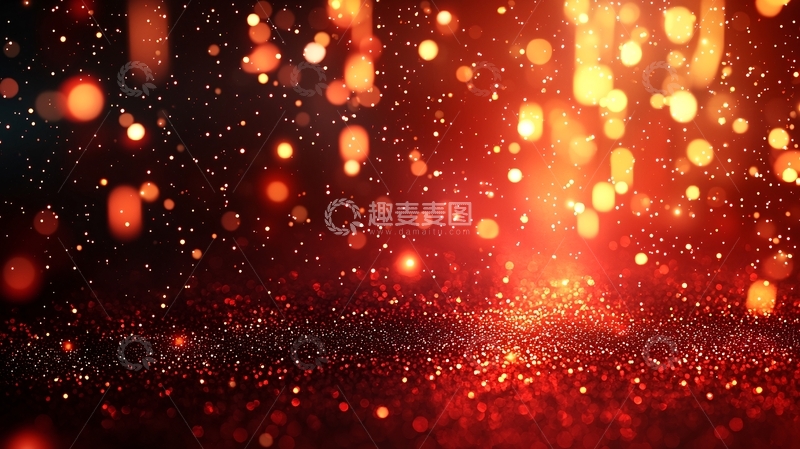 高清大图下载【趣麦麦图】暗红色闪光粒子背景