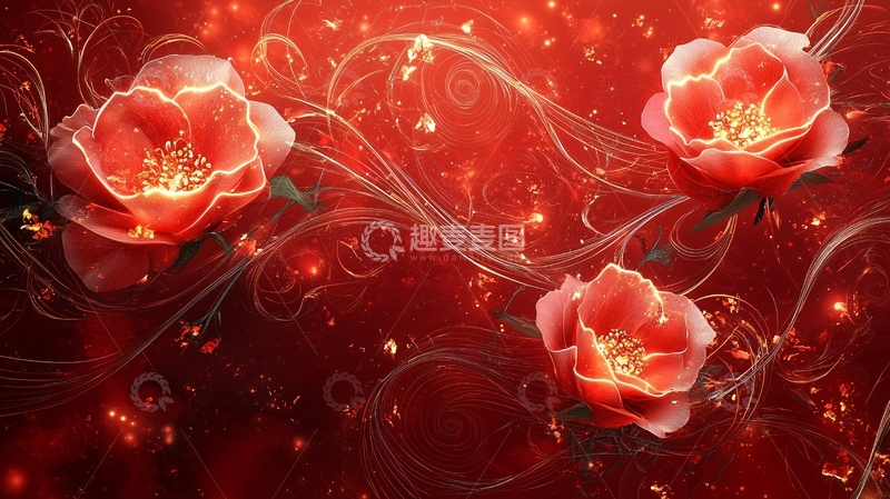 高清大图下载【趣麦麦图】红花