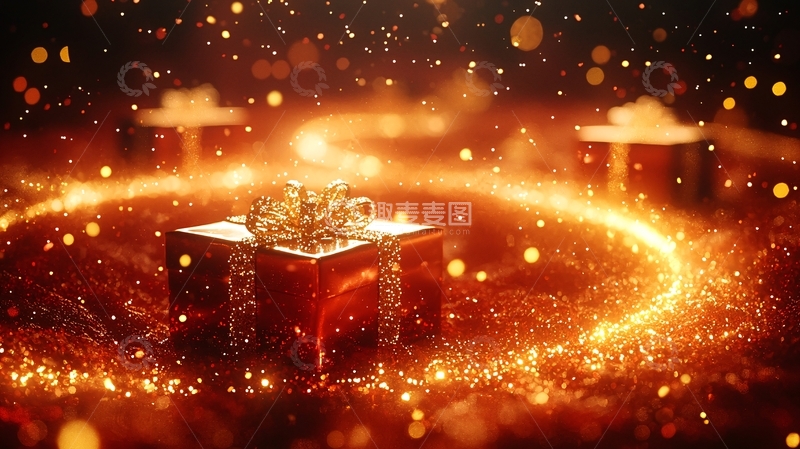 高清大图下载【趣麦麦图】魔法般闪耀的圣诞礼物
