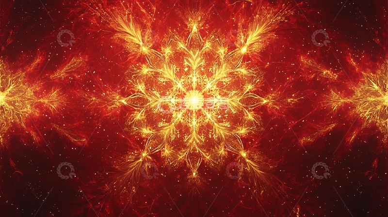 高清大图下载【趣麦麦图】火焰雪花